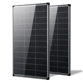 AeternaSol front view of two 200W panels showing compact kit and reliable output
