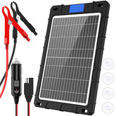 AeternaSol panel front overview showing compact durable solar maintainer benefits