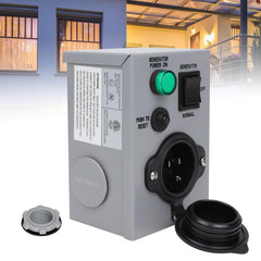 Afurkuot front inlet box showing outlet and cover for safe connection
