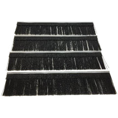 Agri-Fab replacement brushes front view showing four 21-inch brushes for improved pickup
