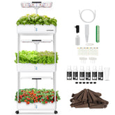 Ahopegarden front view assembled showing full 66-pod capacity benefit