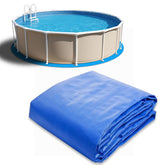 Ahpuhtan 21 FT pad front view showing full round underlay protecting pool floor