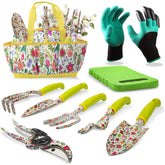 AIDY-PRO tote with full 9-piece garden set for neat organization