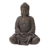 Aifeorzo Buddha front view showing calm pose and durable finish for outdoor use