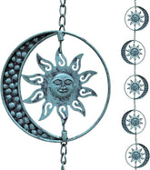 Aifeorzo front view showing full 8.5 ft rain chain and decorative function