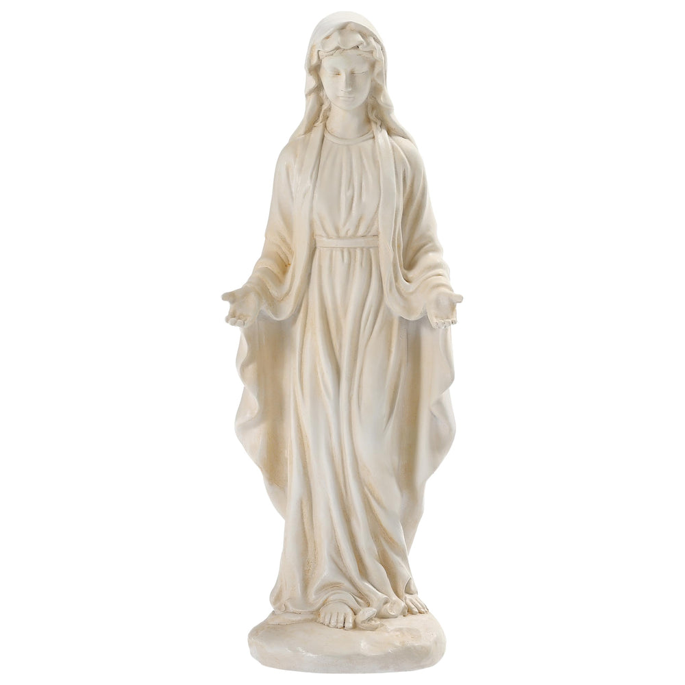 Aifeorzo Virgin Mary front view showing serene presence and easy garden placement