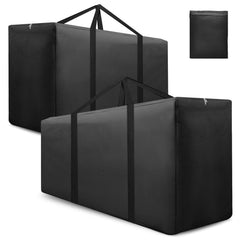 AIGOTSUKI front view of large patio cushion bag showing roomy interior and secure closure