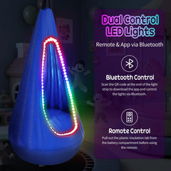 AIHSUMC LED strip detail glowing in colors showing customizable lighting benefit
