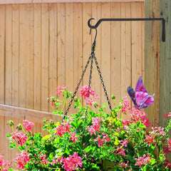 AILIN YELOKIE bracket mounted on porch holding planter to maximize vertical gardening
