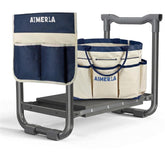 Aimerla front view folded kneeler showing compact portability and quick setup
