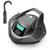 AIPER Seagull front view showing cleaner on water for fast pool cleaning