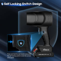 Aiuca ergonomic handle and trigger detail providing comfortable one-handed use
