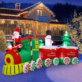 Aixuler front view of 11ft inflatable train for instant curb appeal
