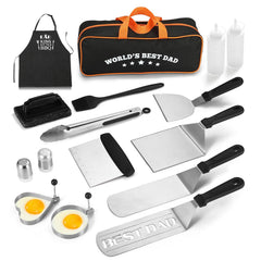AIYNND front packaging of 16PCS griddle kit showing complete gift set and convenience