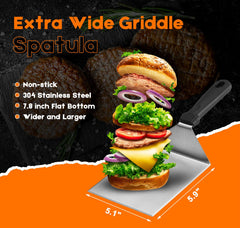 AIYNND full tool set laid out on a griddle showing organization and ready-to-use convenience