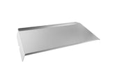 AJinTeby front view of stainless drip pan showing fit and durability