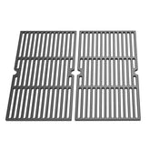 AJinTeby front view of two cast iron grates showing full replacement fit and durability