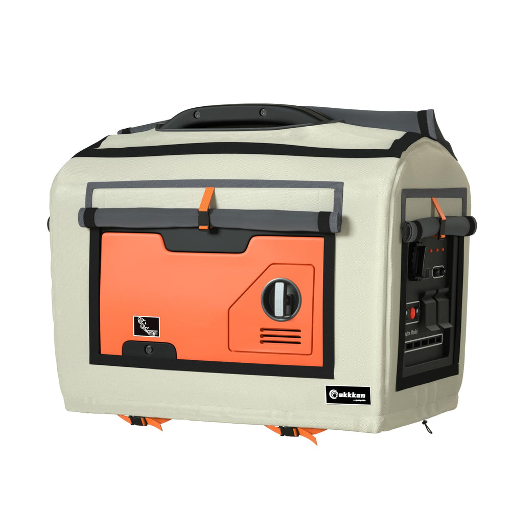 akkkan front view on generator showing full coverage and weather protection
