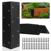Alffun front view of eight brackets showing durable finish and ready-to-use benefits