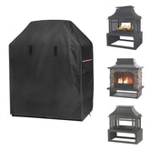 Alickwang front view showing full cover protecting fireplace, weatherproof protection