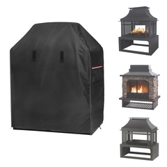 Alickwang front view showing full cover protecting fireplace, weatherproof protection