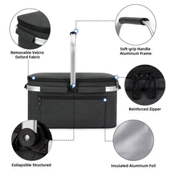 ALLCAMP OUTDOOR GEAR open top packed with drinks showing easy loading benefit