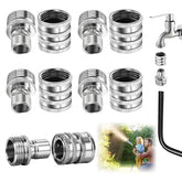 Almighty Tools front view of five-pair stainless quick connect pack, durable
