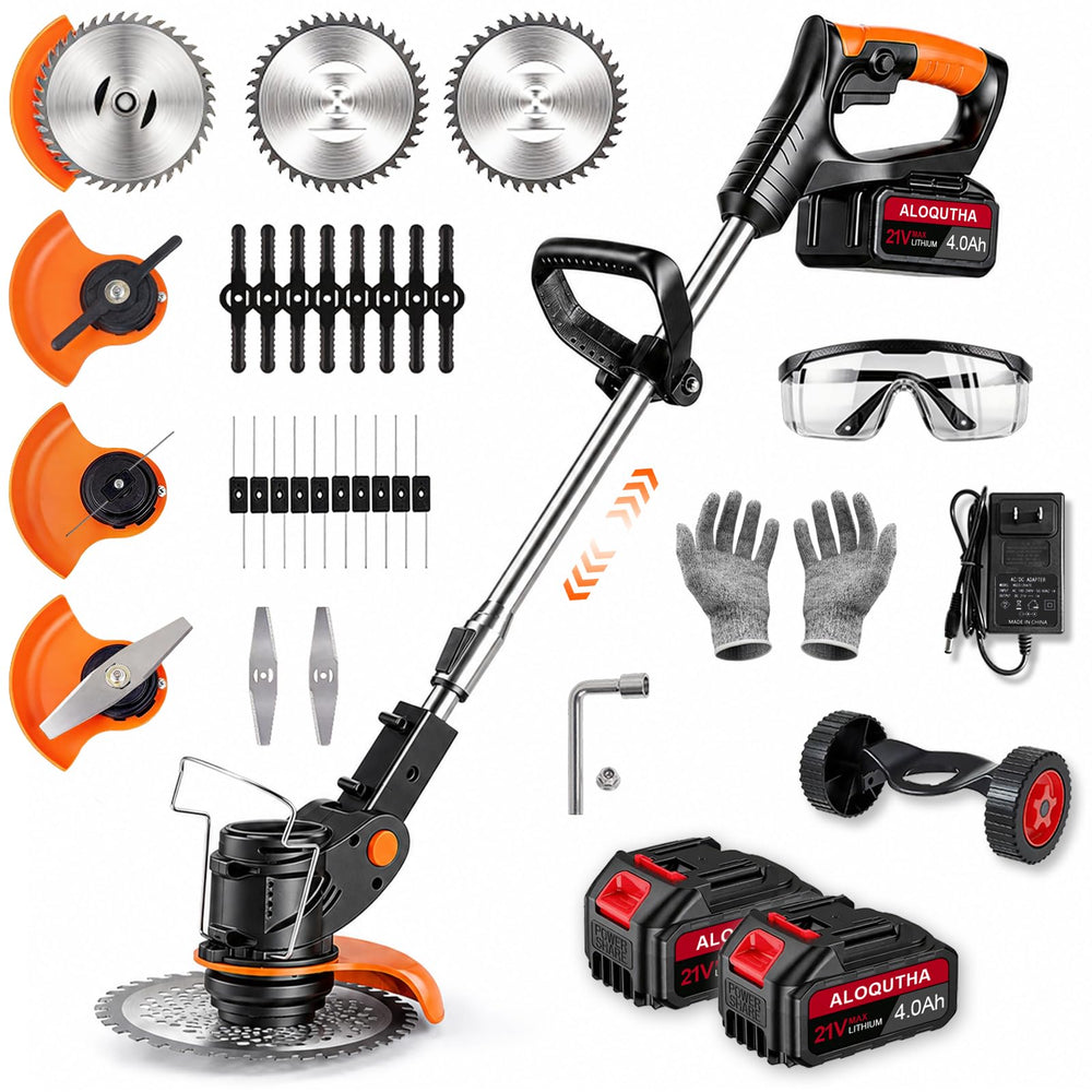 Aloqutha front view of assembled trimmer showing ready-to-use benefit