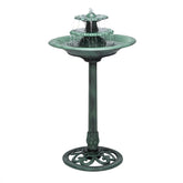 Alpine Corporation front view of 35-inch fountain showing cascade and elegant silhouette benefit relaxation