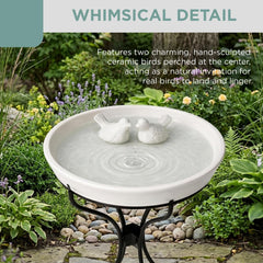 Alpine Corporation decorative bird accent closeup benefit: adds classic charm to water feature
