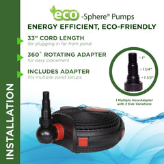 Alpine Corporation inline flow controller image showing adjustable water flow for feature tuning