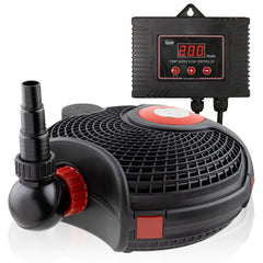 Alpine Corporation front view of Eco-Sphere pump showing compact durable housing and high flow