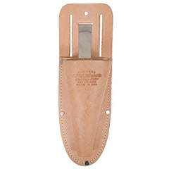 A.M. Leonard dual sheath front view showing dual pockets and belt loop for easy access