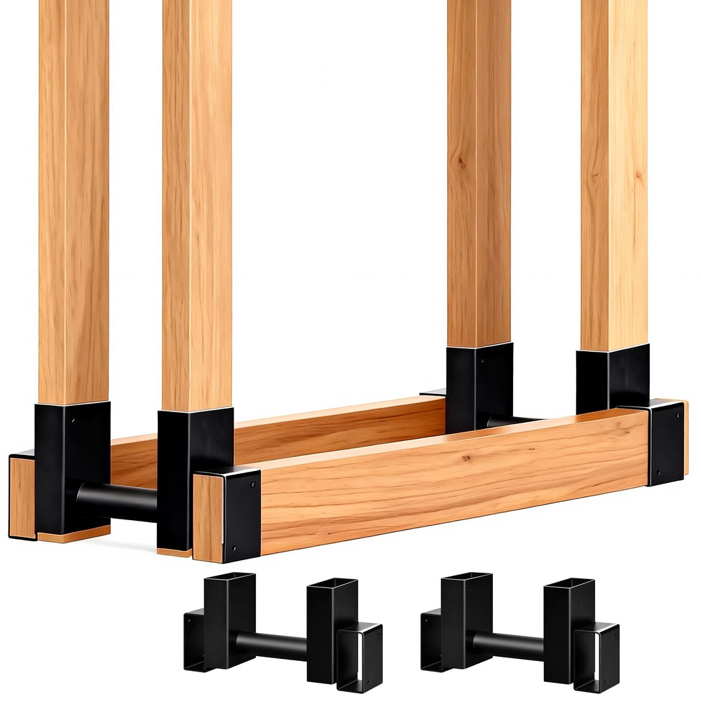 AMAGABELI GARDEN & HOME front view of two brackets showing sturdy build and easy setup