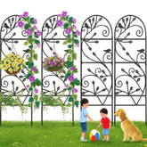 AMAGABELI front view of four trellises showing clean decorative support