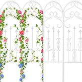 AMAGABELI GARDEN & HOME front view trellis showing decorative scrolls and stable frame benefit