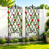 AMAGABELI trellis front view showing decorative support and durability