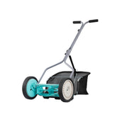 American Lawn Mower front view showing compact 14-inch cutting width and tidy finish