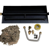 Americangaslogs front view burner pan showing solid construction and fit benefit