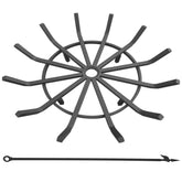 Americangaslogs front view 24-inch grate showing sturdy support and airflow