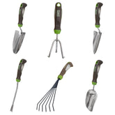 AMES 6-piece set front view showing all tools for organized gardening