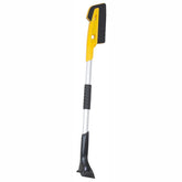 AMES True Temper front view showing 36-inch snow brush protecting car paint