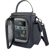 amiumuca front view with Anker SOLIX C300 showing secure fit and protection