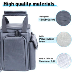 amiumuca interior shot showing pearl cotton and aluminum lining for protection