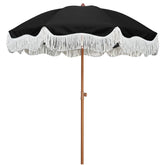 AMMSUN front view showing boho tassel canopy for stylish shade