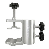 AMMSUN clamp holder front view showing durable aluminum and secure fit benefit
