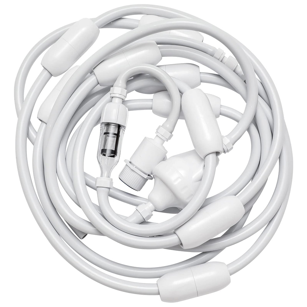 Amptyhub front packaging of feed hose kit showing complete contents and benefits
