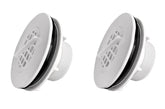 Amptyhub front view of threaded inlet strainer kit showing parts and easy fit