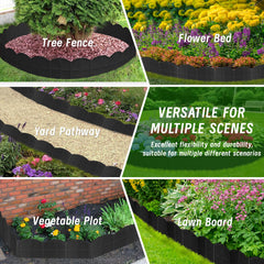 AMURS curved garden bed installation demonstrating flexible shaping benefit