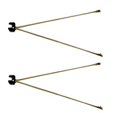 AMZFLAG front view of gold spreaders showing polished finish and balanced display